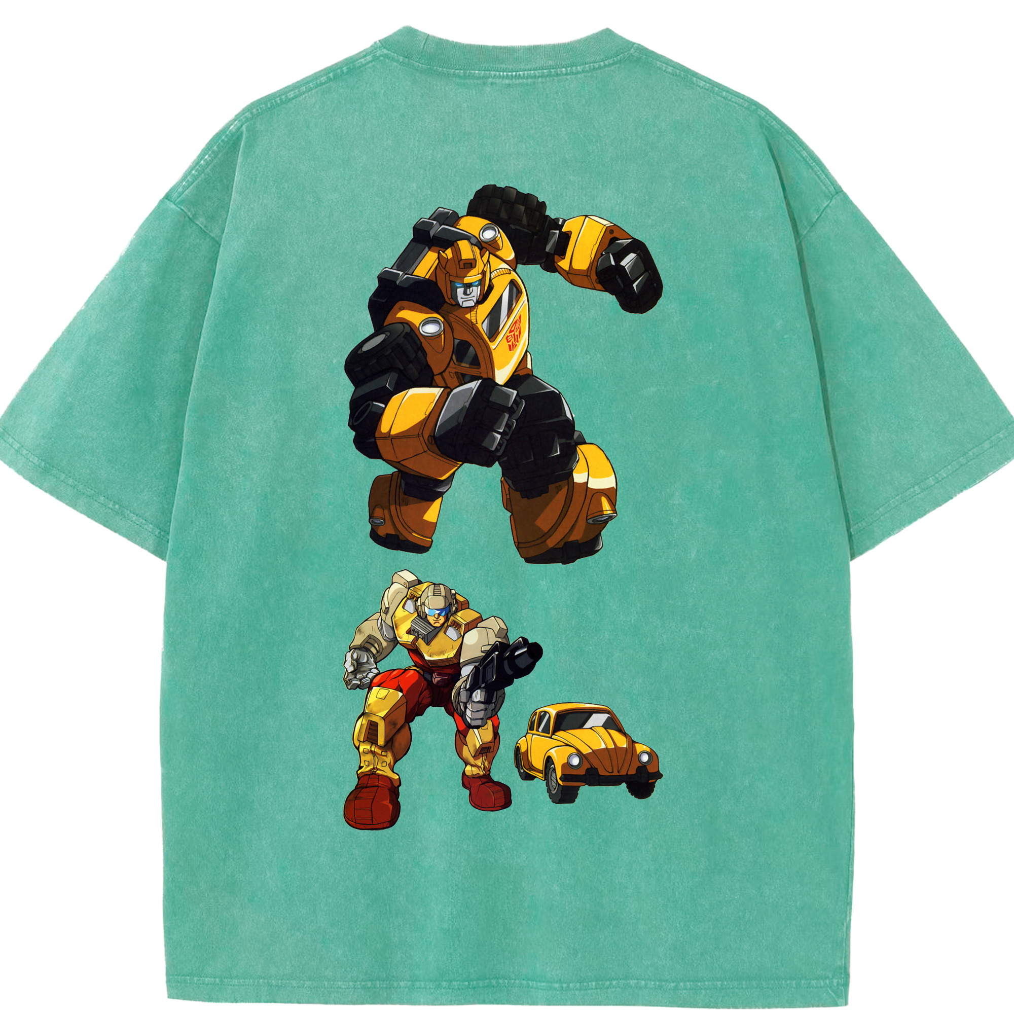 （画像用）  綿100% ヴィンテージ風 半袖Tシャツ（背面プリント）